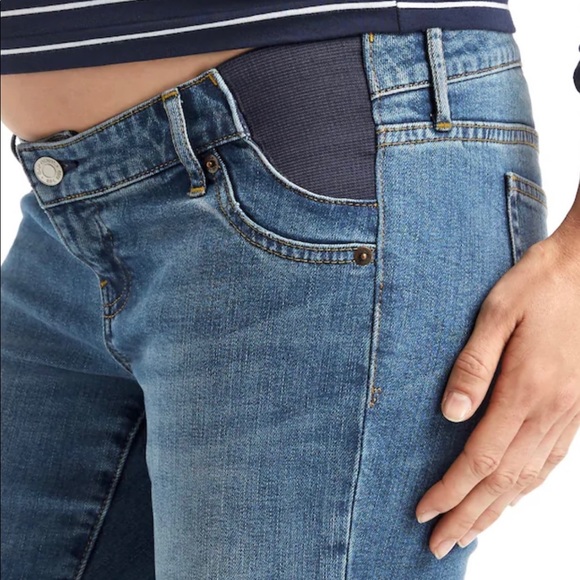 GAP Maternity Inset Panel Straight Jean Size 34 - Picture 1 of 6